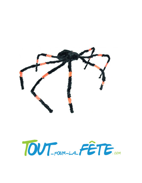 Araignée vibrante sonore et lumineuse noir et orange