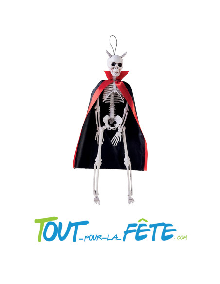 Décoration suspendue squelette diable 40cm