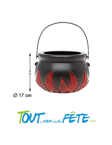 Chaudron de sorcière 17 cm