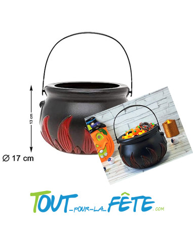 Chaudron de sorcière 17 cm