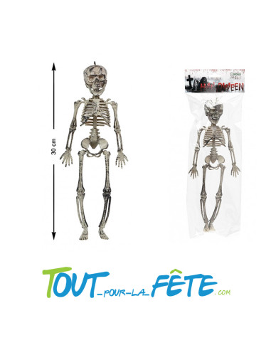 Décoration à suspendre squelette 30cm