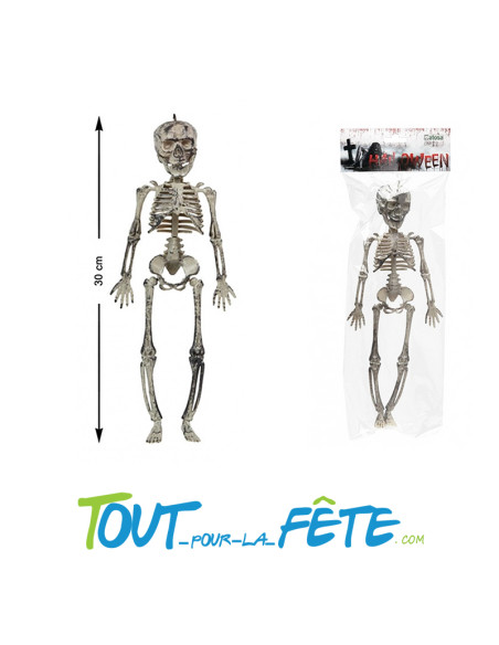Décoration à suspendre squelette 30cm
