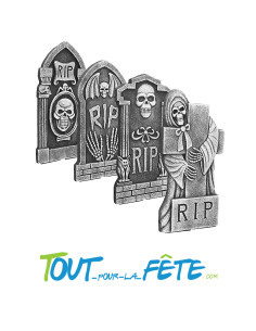 Pierre tombale RIP 41cm x 20cm ( modèle aléatoire )