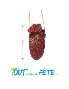 Faux coeur sur corde
