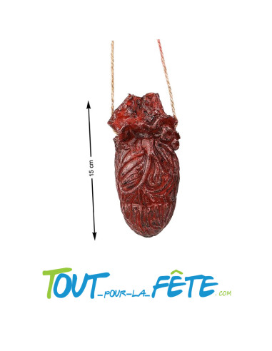 Faux coeur sur corde