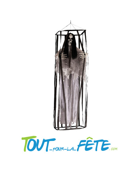 Squelette en cage a suspendre 160 cm