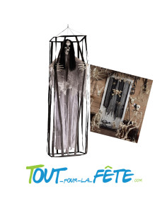 Squelette en cage a suspendre 160 cm 2