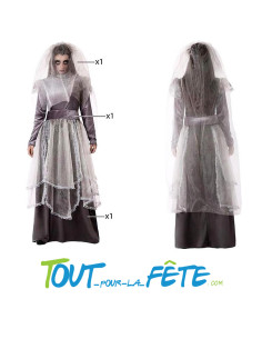 Déguisement de mariée fantôme taille adulte 2