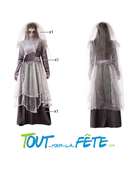 Déguisement de mariée fantôme taille adulte