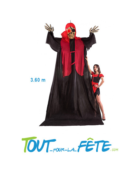 Décoration a suspendre Pirate géant lumineux 3m60