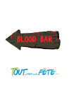 Décoration murale halloween "Blood Bar" 50 cm