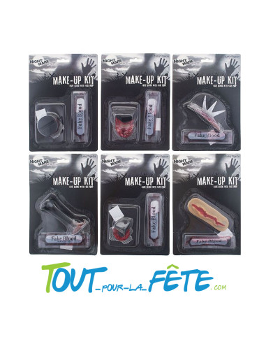 Kit de maquillage horreur sang et cicatrice