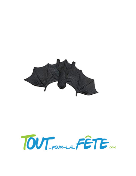 6 chauve souris noires 9,7x4,8x1 cm