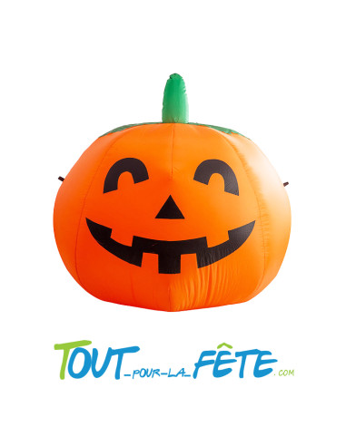 Citrouille gonflable géante avec lumière 120cm