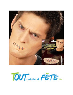 Bouche cousue avec adhésif