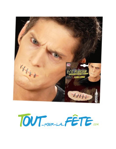 Bouche cousue avec adhésif 2