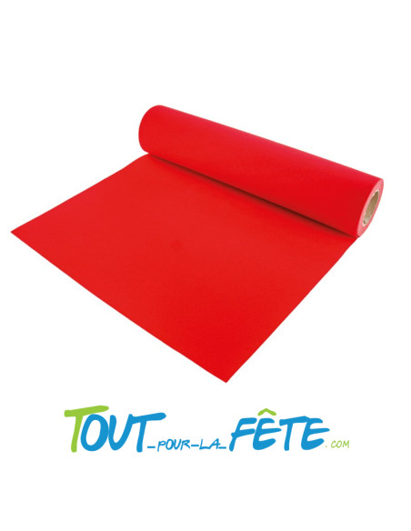 Chemin de table tapis rouge 30cm x 5m