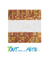 Lot de 10 serviettes bonne année disco or 33 cm
