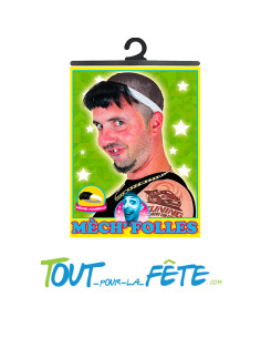 bandeau et mèche courte noir 2