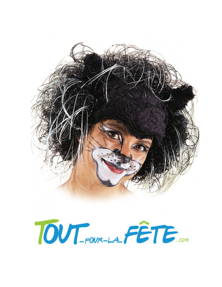 Perruque chat noir