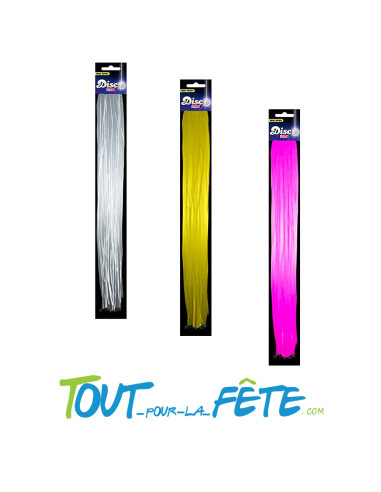 Mèche de cheveux brillante Disco party 38 cm