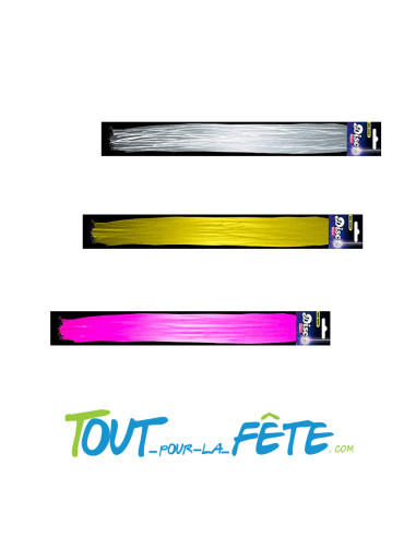Mèche de cheveux brillante Disco party 38 cm