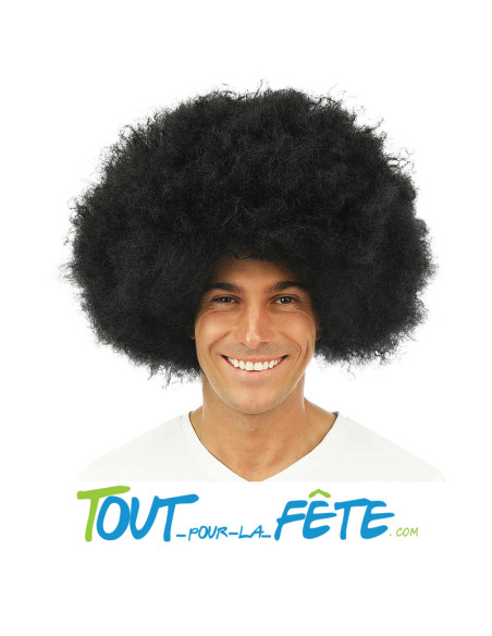 Perruque afro- disco - noir - XXL