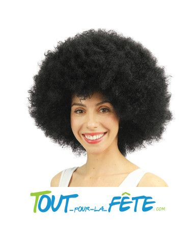 Perruque afro- disco - noir - XXL