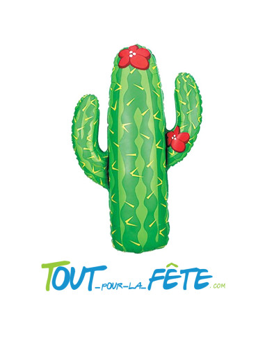 Ballon aluminium cactus 97 cm