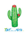 Ballon aluminium cactus 97 cm