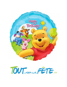 Ballon aluminium Winnie l'Ourson©  43cm 2