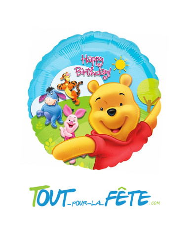Ballon aluminium Winnie l'Ourson©  43cm