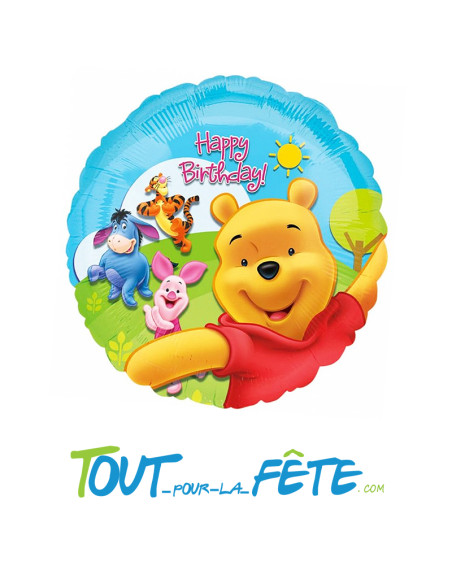Ballon aluminium Winnie l'Ourson©  43cm