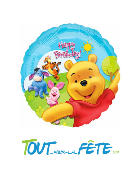 Ballon aluminium Winnie l'Ourson©  43cm