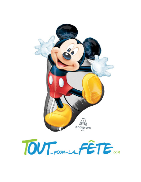 Ballon aluminium Mickey Mouse© 78cm x 55cm