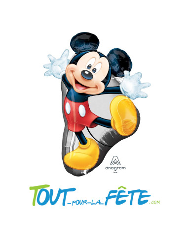 Ballon aluminium Mickey Mouse© 78cm x 55cm