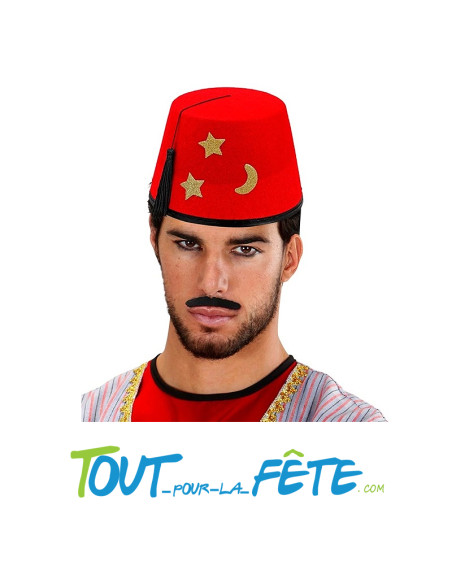 Chapeau fez rouge moyen-orient