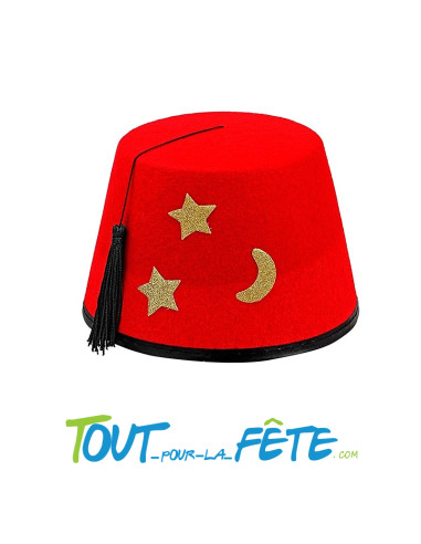 Chapeau fez rouge moyen-orient