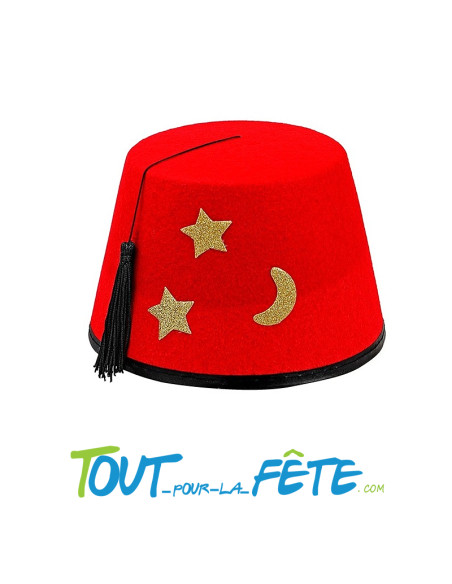 Chapeau fez rouge moyen-orient