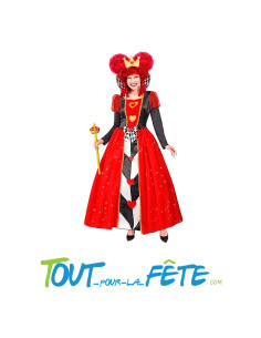 Déguisement de Reine de coeur taille adulte