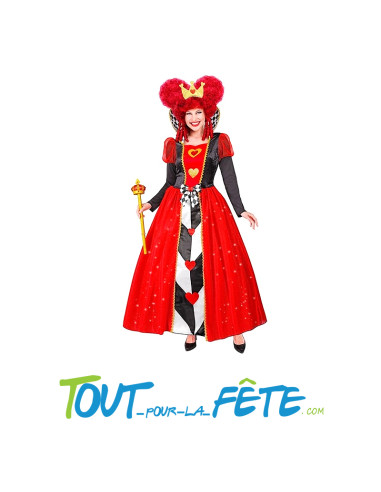 Déguisement de Reine de coeur taille adulte