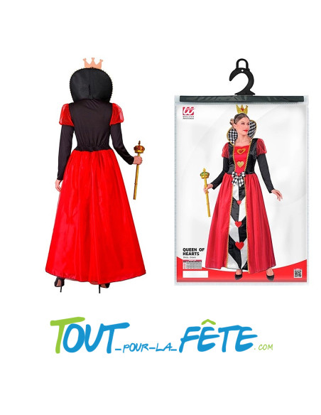 Déguisement de Reine de coeur taille adulte