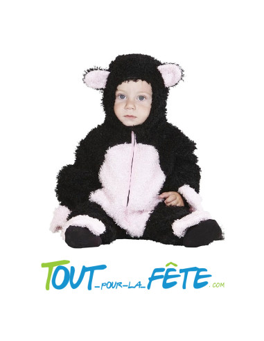 Déguisement de chat avec capuche pour bébé 0 - 6 mois