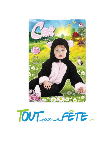 Déguisement de chat avec capuche pour bébé 0 - 6 mois