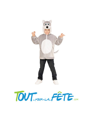 Déguisement de loup avec capuche pour bébé 1 an - 2 ans