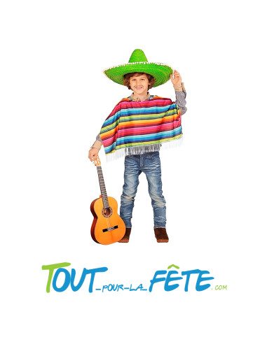 Poncho mexicain taille enfant 75cm