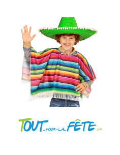 Poncho mexicain taille enfant 75cm