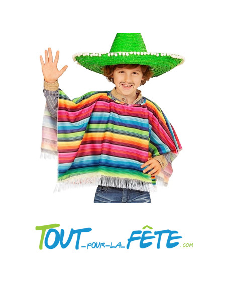 Poncho mexicain taille enfant 75cm