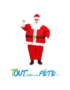 Déguisement de père noel gonflable taille unique
