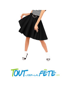 Jupe noir rock 'n' roll taille M